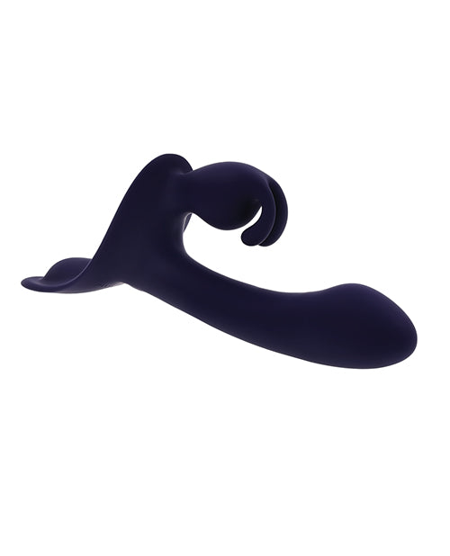 Giving Vibes Strap-On Bunny Eared Stimulator with Remote Control