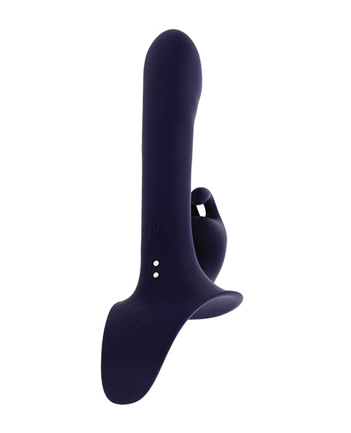 Giving Vibes Strap-On Bunny Eared Stimulator with Remote Control