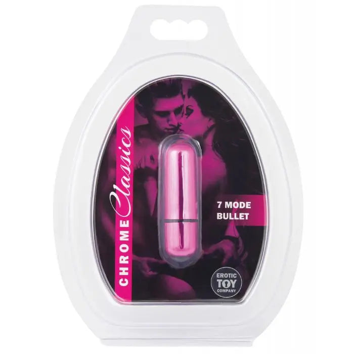 Erotic Toy Company Chrome Classics Bullet 7 Speed - Pink