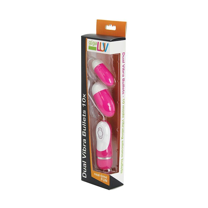 GigaLuv Dual Vibra Bullets - 10 Functions Pink