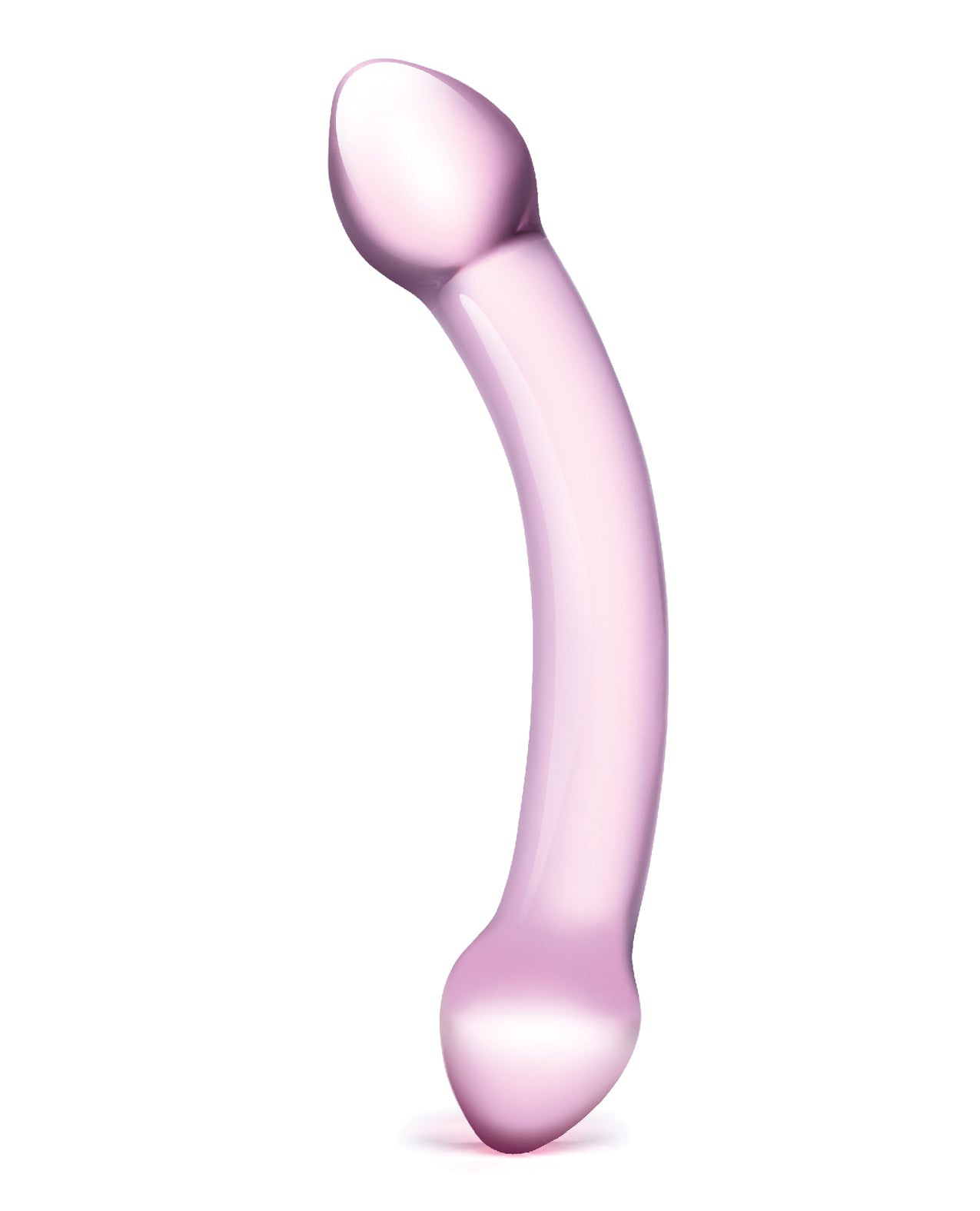 Glas Double Trouble Purple Glass Dildo