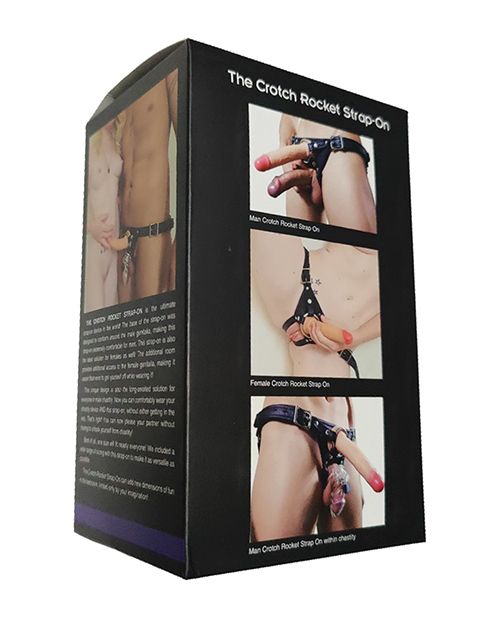 Locked In Lust Crotch Rocket Large Black Strap On