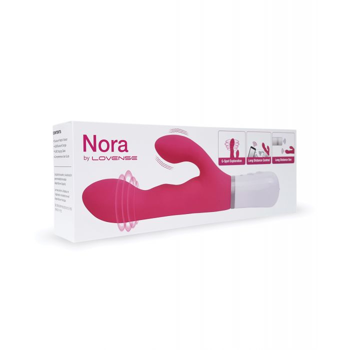 Lovense Nora Rotating Head Pink Rabbit Vibrator