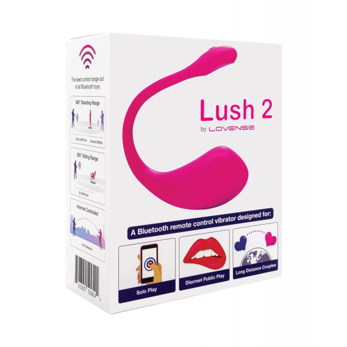 Lovense Lush 2.0 Sound Activated Pink Vibrator