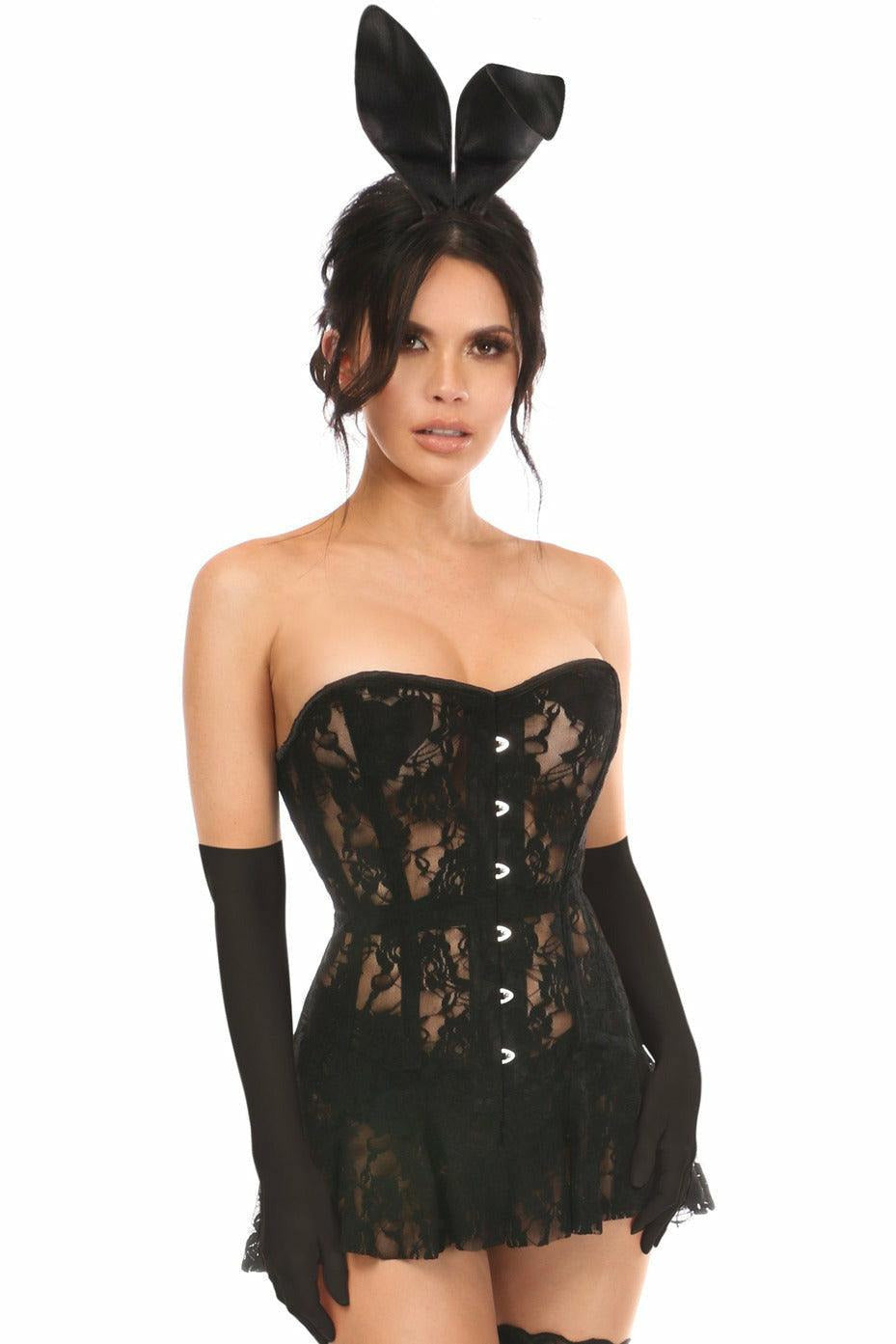 Lavish Sexy Black Bunny Costume by Daisy Corsets in Size S, M, L, XL, 2X, 3X, 4X, 5X, or 6X