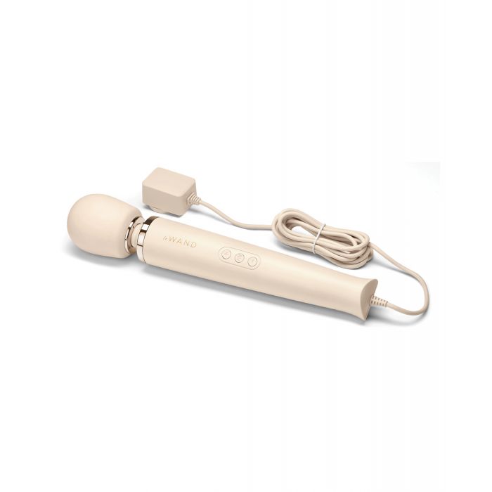 Le Wand Powerful Plug In Vibrating Cream Color Massager