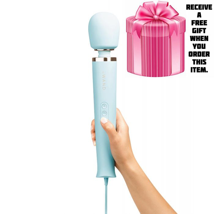 Le Wand Powerful Plug-In Vibrating Massager in Rose Gold or Sky Blue