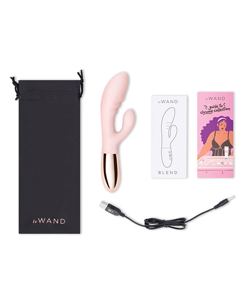 Le Wand Blend Double Motor Rabbit Rechargeable Vibrator in Rose Gold, Black, or Cherry