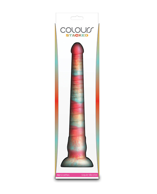 12 Inch Long Red and Gold Dildo