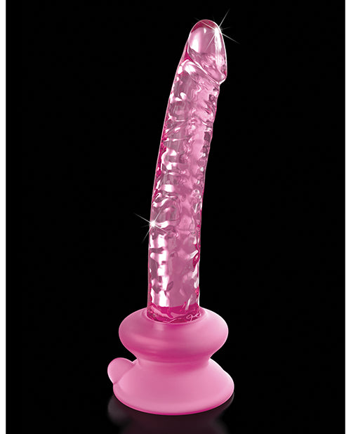 Hand Blown Glass 7 inch Long Massager with Suction Cup