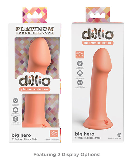 6" Big Hero Silicone Dildo