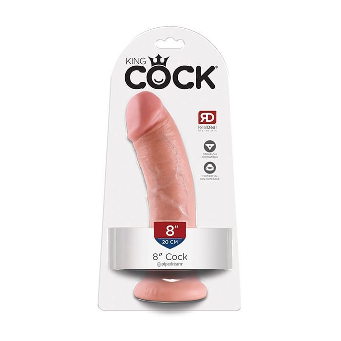 King Cock Realistic Suction Cup 8" Dong