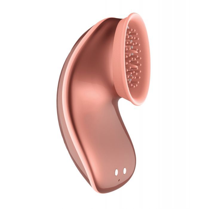 Shots Twitch Innovation Hands Free Clitoral Stimulator - Rose Gold