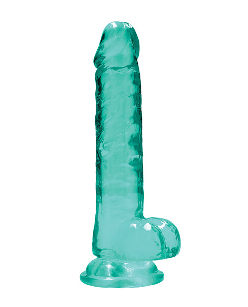 RealRock Realistic Crystal Clear 7 inch Dildo with Balls
