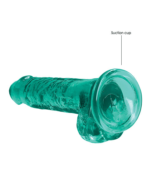RealRock Realistic Crystal Clear 7 inch Dildo with Balls