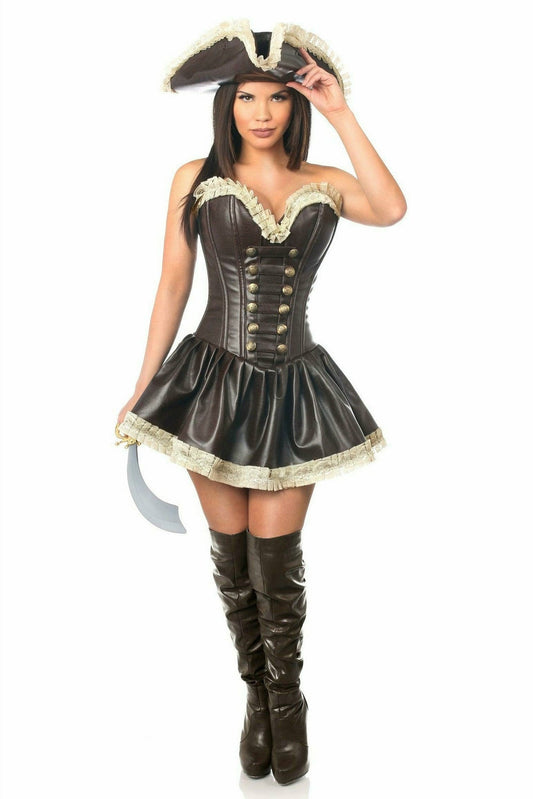 Top Drawer Pirate Lady Costume by Daisy Corsets in size S, M, L, XL, 2X, 3X, 4X, 5X, or 6X