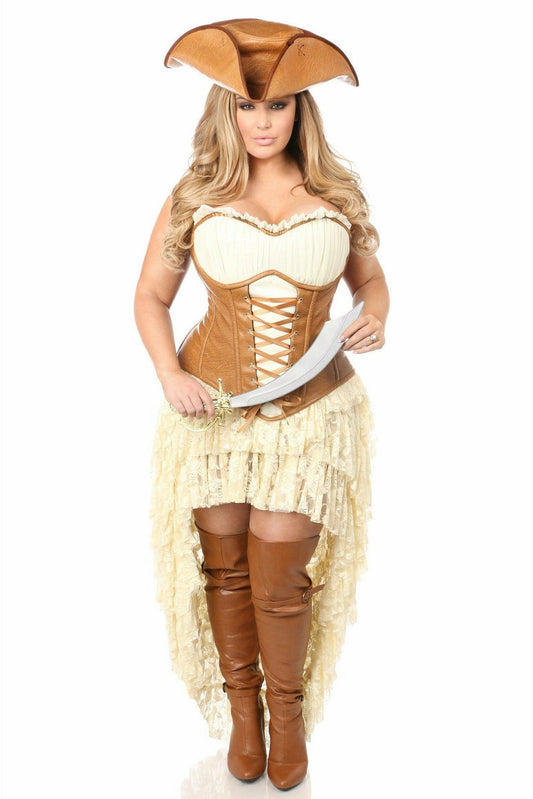 Top Drawer Sexy Pirate Corset Costume by Daisy Corsets in Size S, M, L, XL, 2X, 3X, 4X, 5X, or 6X