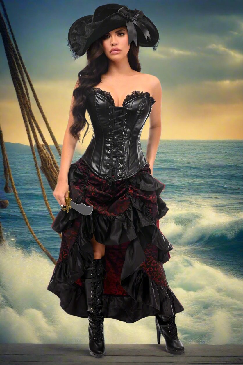 High Seas Tempest 4 Piece Pirate Corset Costume