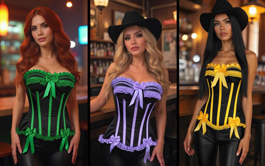 Steel Boned Burlesque Corset