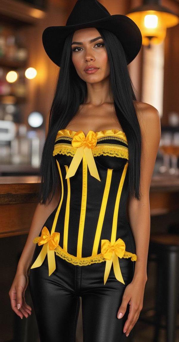 Steel Boned Burlesque Corset