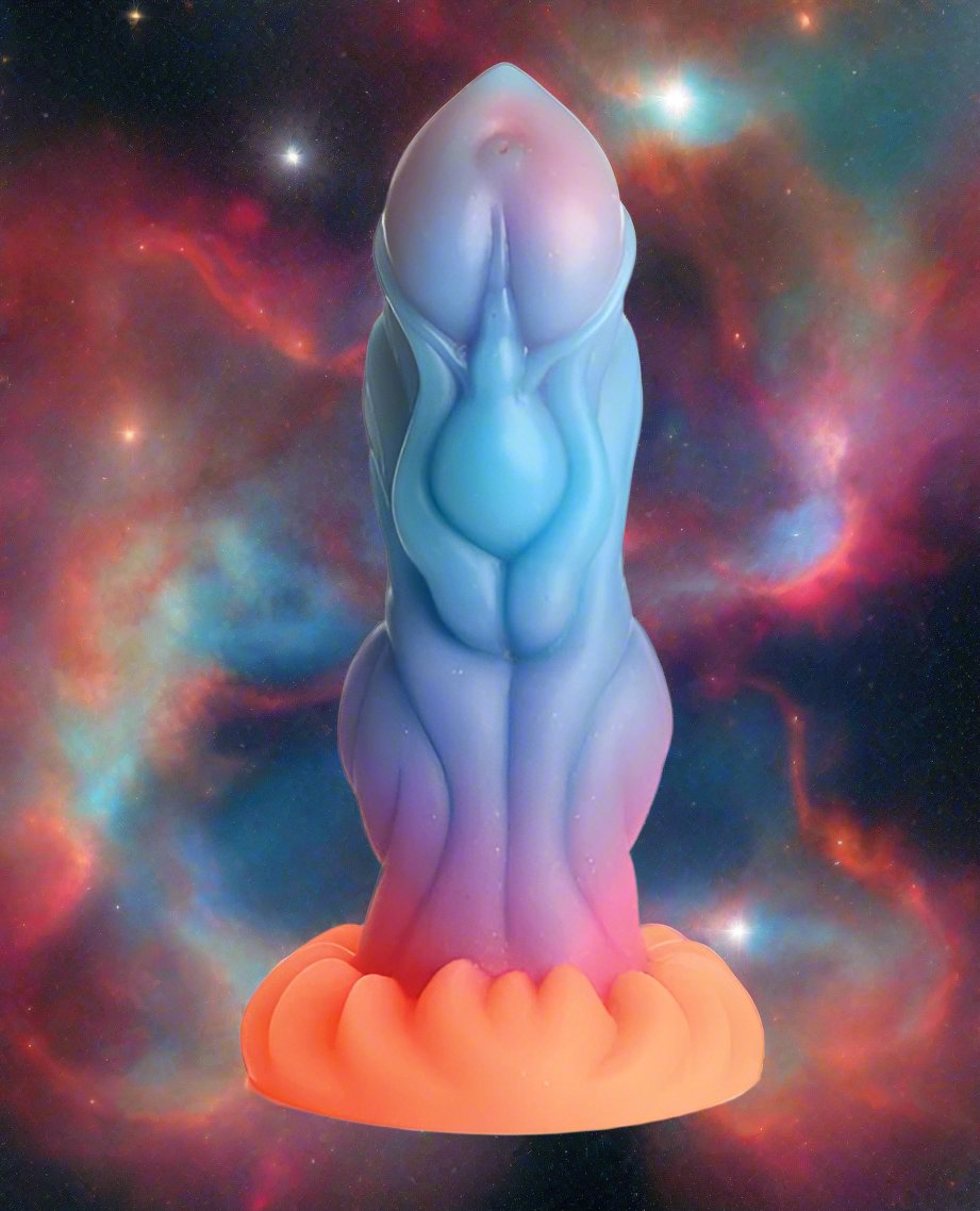 Alien Invader Glow in the Dark 8 Inch Silicone Dildo