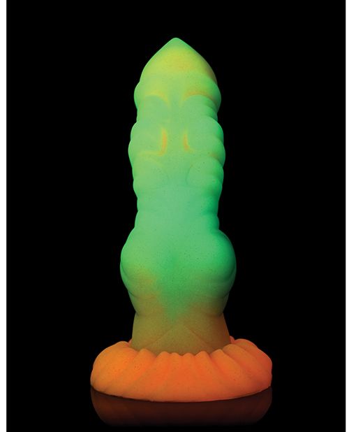 Alien Invader Glow in the Dark 8 Inch Silicone Dildo