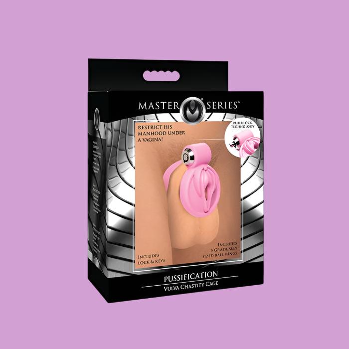 Master Series Pussification Vulva Locking Chastity Cage