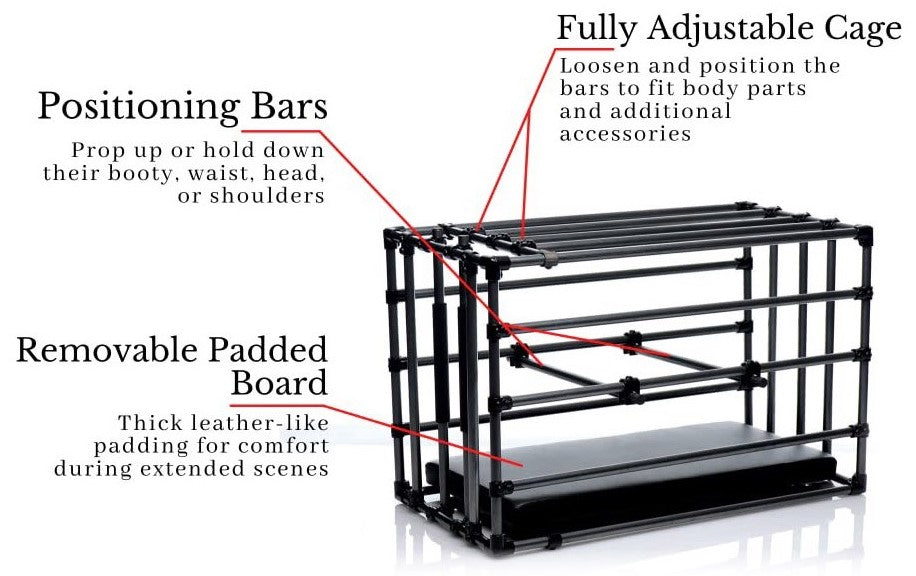 Kennel Adjustable Puppy Cage with Padded Board by Master Series