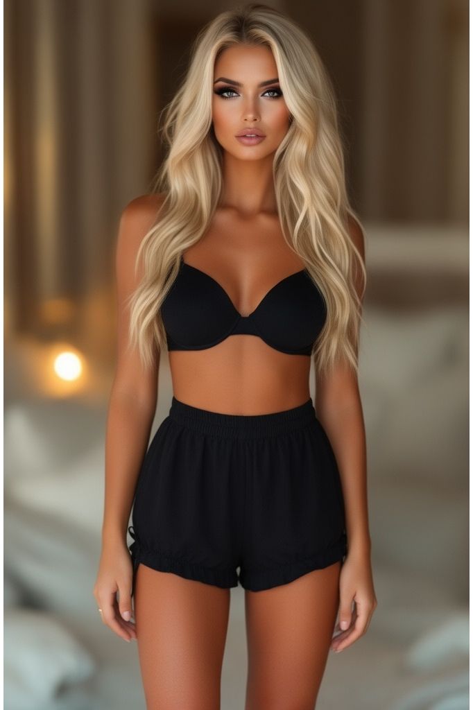 Black Crepe Bloomers - Daisy Corsets