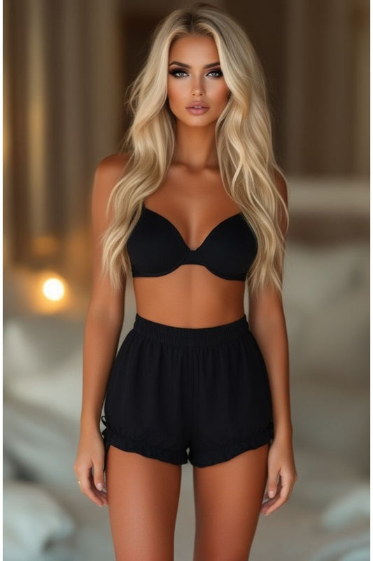 Black Crepe Bloomers