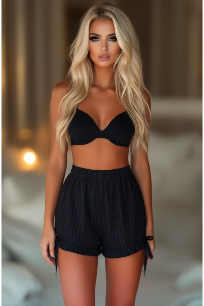 Black Stripe Brocade Bloomers - Daisy Corsets