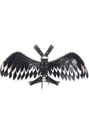Black & White Layered Wing Body Harness