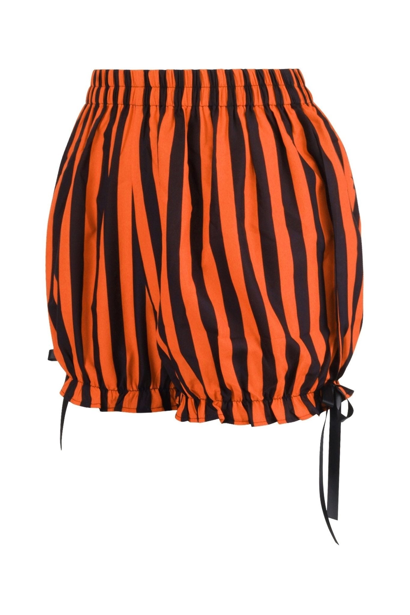 Black/Orange Striped Bloomers - Daisy Corsets