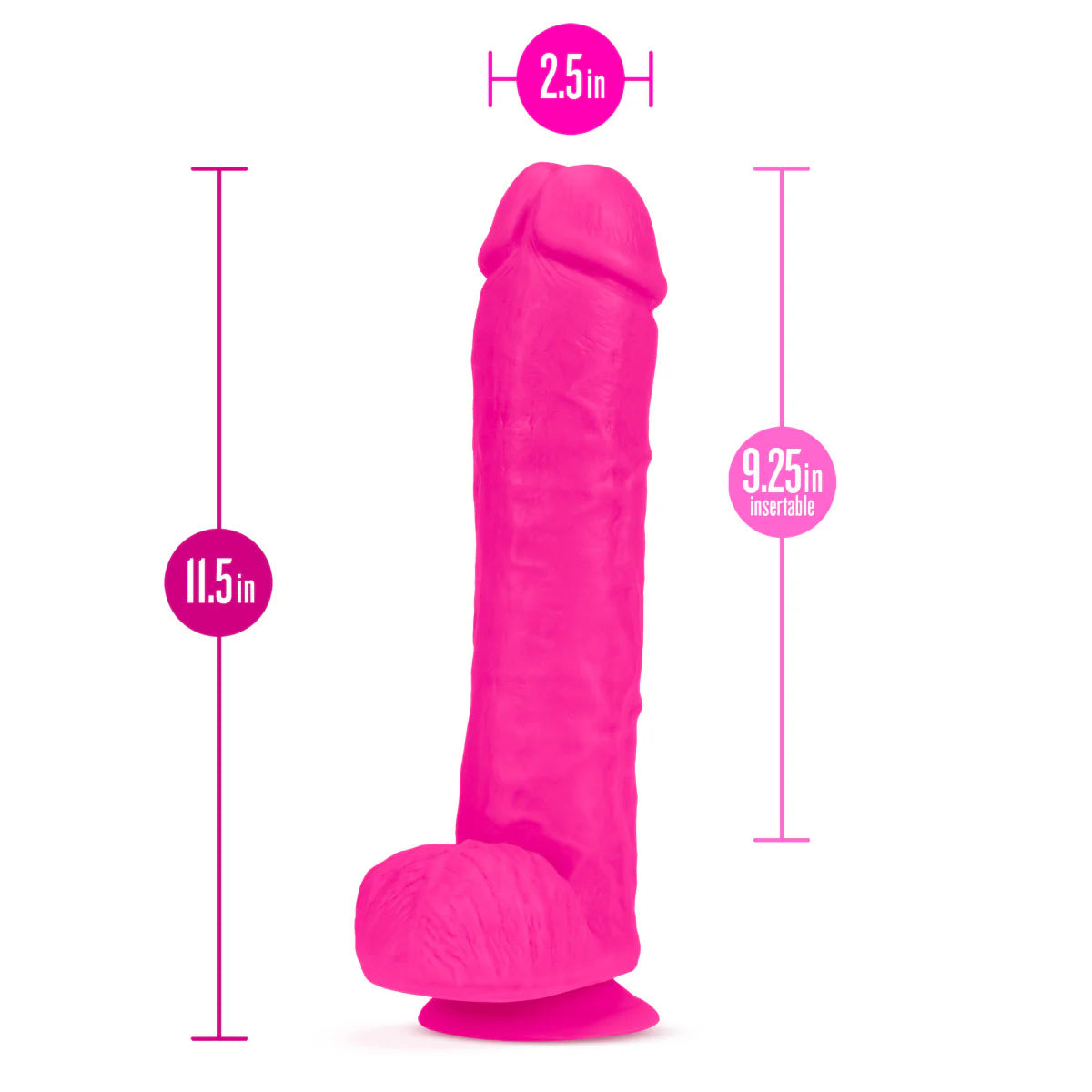 Au Naturel Bold Big John 11 Inch Long Dildo
