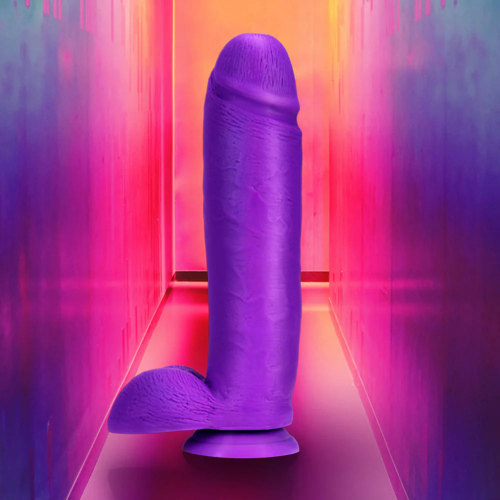 10 inch Silicone Dual Density Cock with Balls