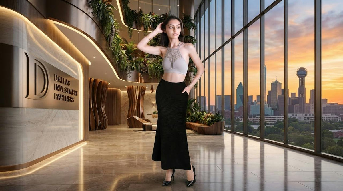 Textured Knit Mermaid Skirt