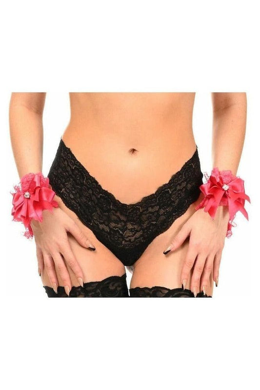 Kitten Collection Fuchsia Lace Wristlets (Set of 2)