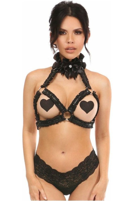 Kitten Collection Pinstripe Triangle Top Body Harness