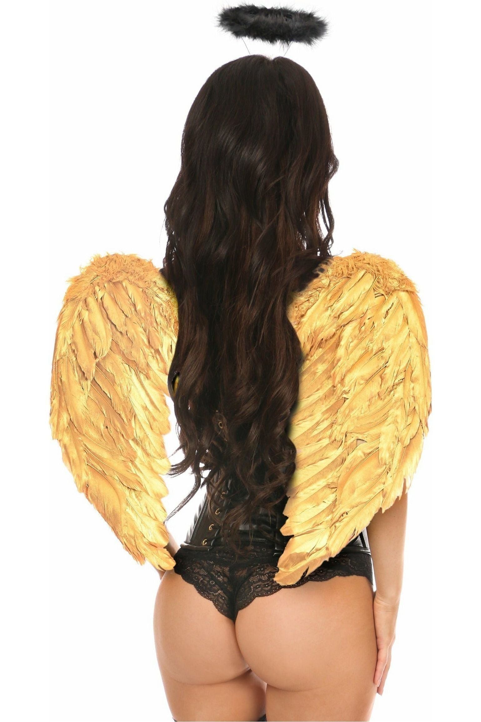 Lavish 3 PC Gothic Angel Corset Costume - Daisy Corsets