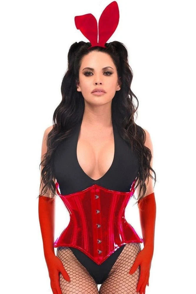 Lavish 4 Piece Red Bunny Corset Costume