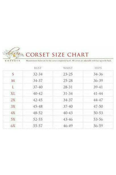 Lavish Dark Brown Brocade Open Cup Waist Cincher - Daisy Corsets