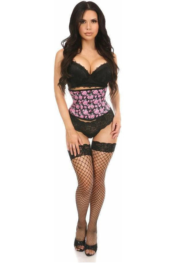 Lavish Floral Print Mini Waist Cincher