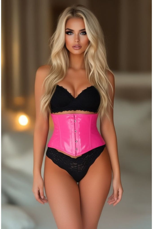 Lavish Hot Pink Patent Mini Cincher