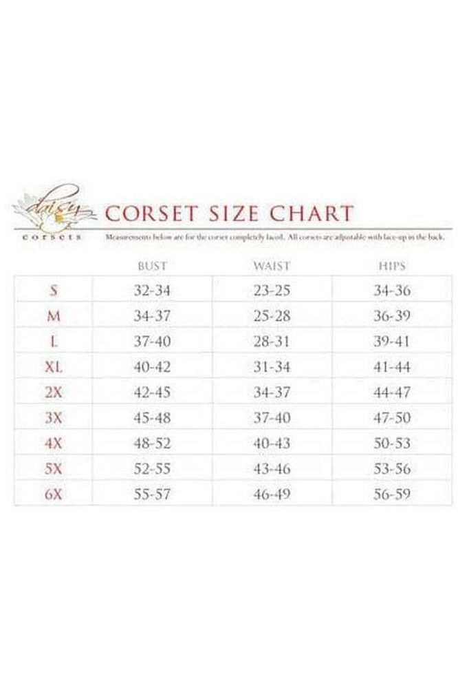 Lavish Rainbow Stars Mesh Underwire Cincher w/Built In Halter Top - Daisy Corsets