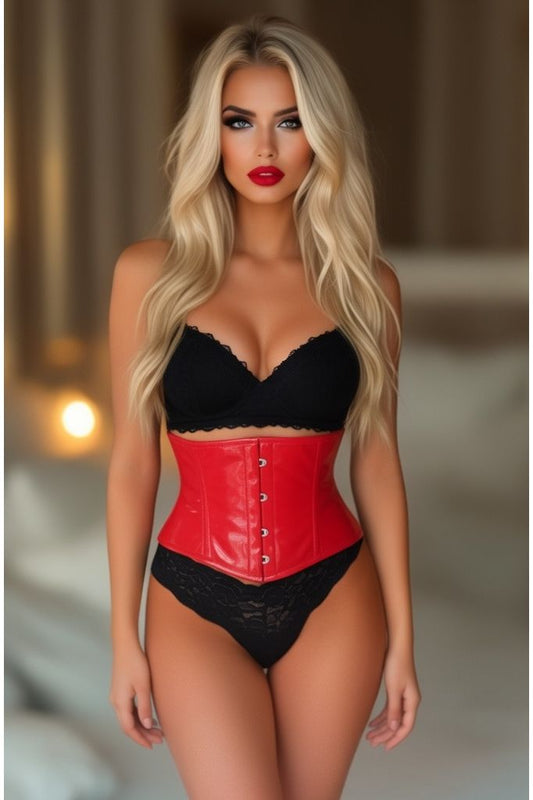 Lavish Red Patent Mini Cincher