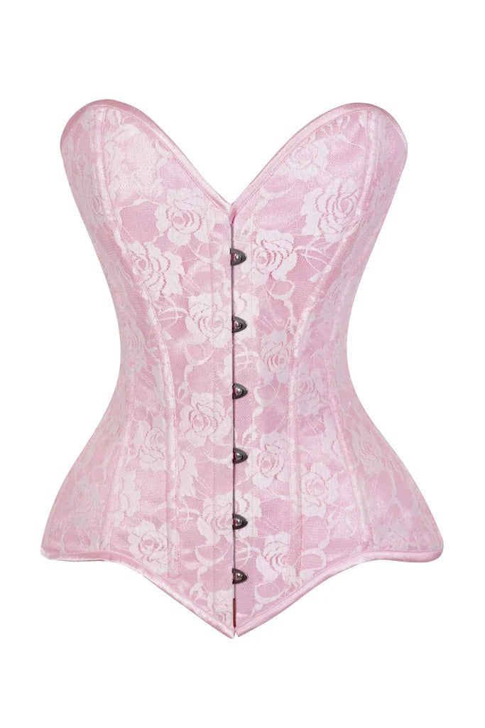 Pink Lace Overbust Corset