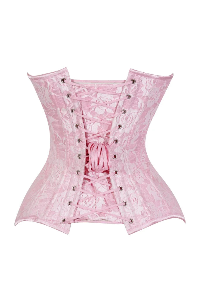 Pink Lace Overbust Corset