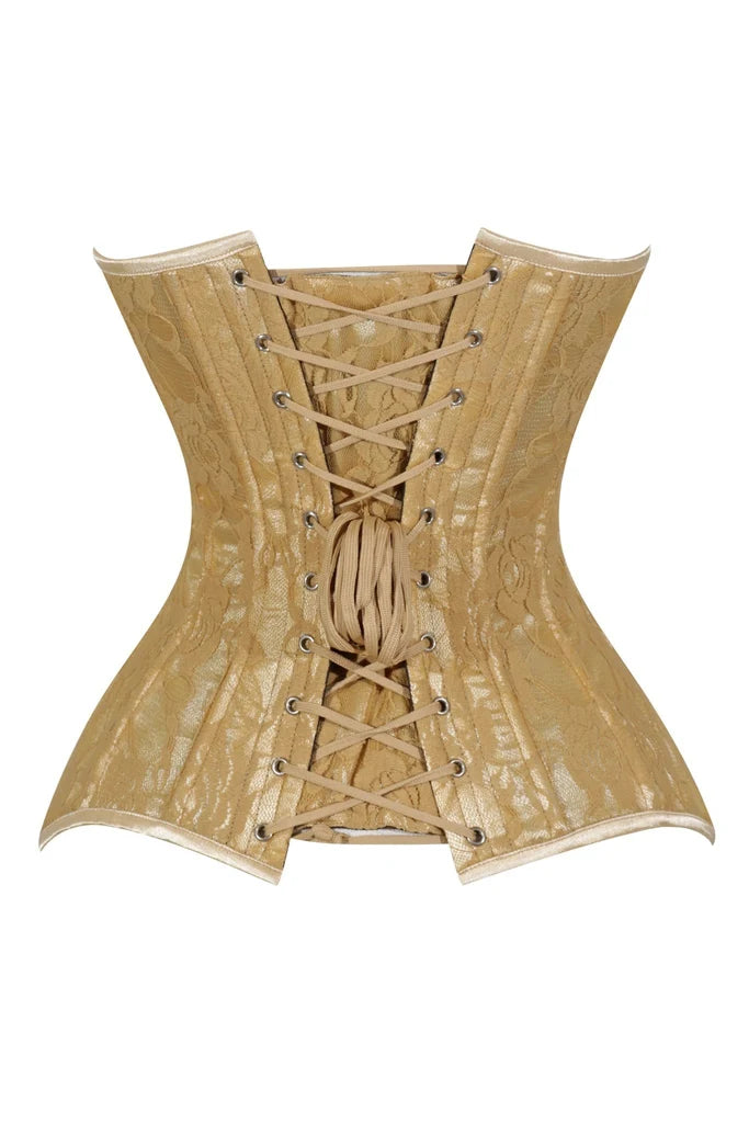 Lace Overbust Corset Sweetheart Neckline Busk Closure