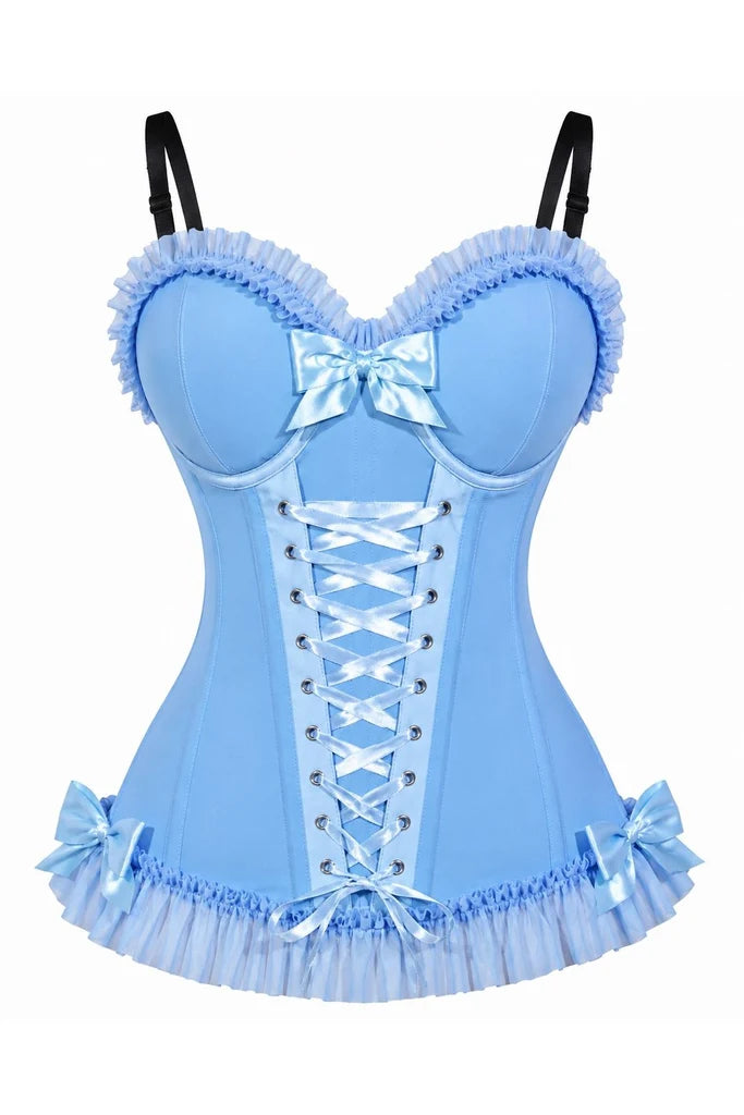 Baby Blue Lycra Bustier