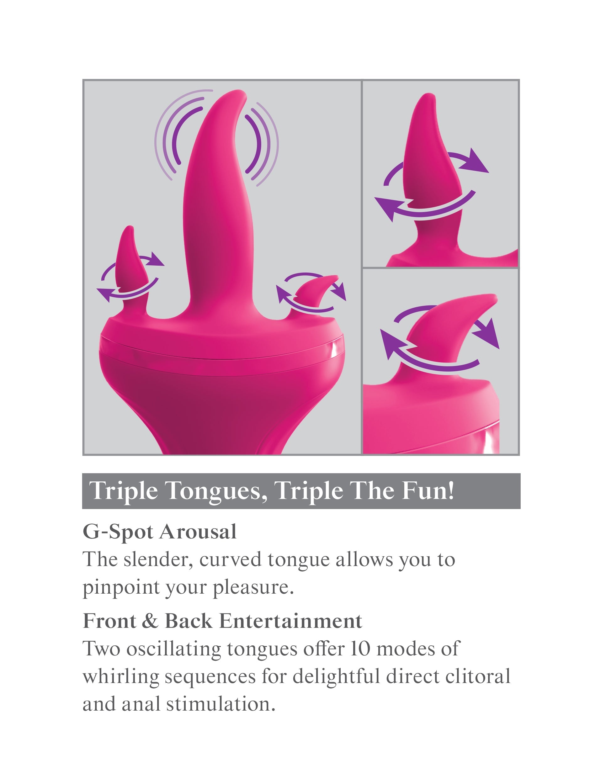 Threesome Holey Trinity with 3 Way Pleasure Tongues